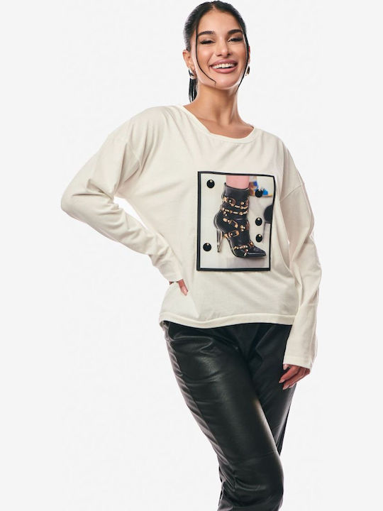 Women's Blouse Long Sleeve Ecru