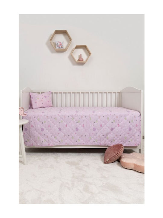 Naf Naf Little Hearts 302 Lila Κουβερλί Κουβερλί Σετ