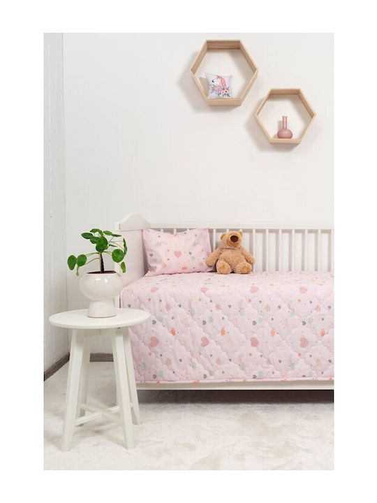 Naf Naf Little Hearts 302 Pink Κουβερλί Κουβερλί Σετ
