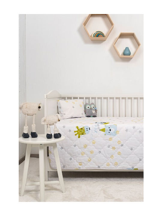 Naf Naf Little Zoo 301 White Κουβερλί Κουβερλί Σετ