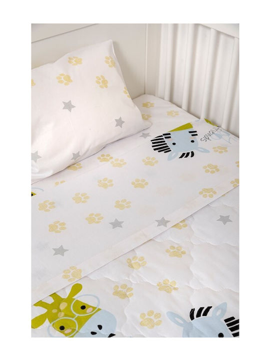 Naf Naf Little Zoo 301 White Κουβερλί Κουβερλί Σετ