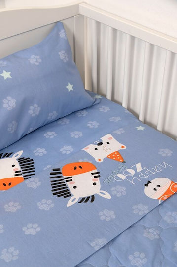Naf Naf Little Zoo 301 Blue Baby Quilts Set
