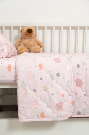 Naf Naf Little Hearts 302 Pink Baby Quilts Set