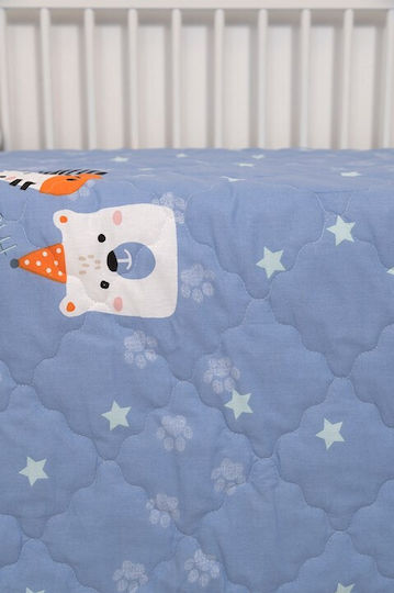 Naf Naf Little Zoo 301 Blue Baby Quilts Set