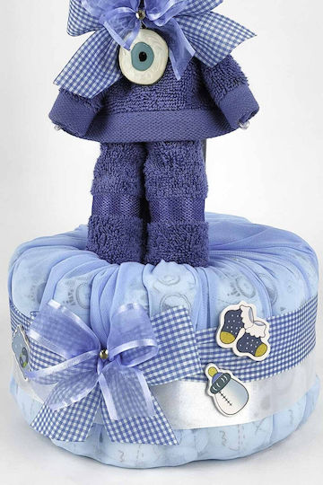 Dama Koupa Χειροποίητο Diaper Cake από Ξύλο για Αγόρι