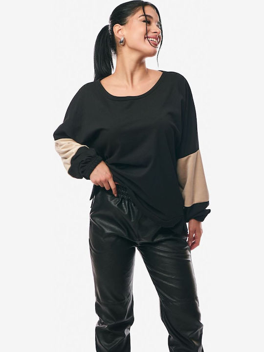 Women's Blouse Cotton Black