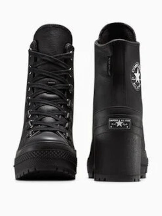 Leather Women's Ankle Boots Black
