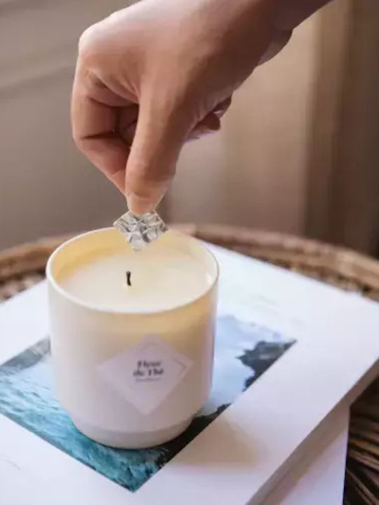 My Jolie Candle Χριστουγεννιάτικο Κερί Καφέ 8x8εκ.