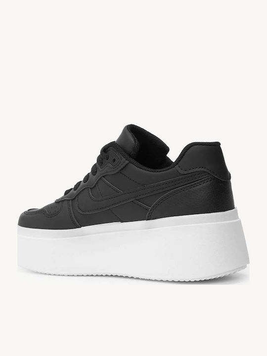 Μαύρα Sneakers Παχιά Σόλα