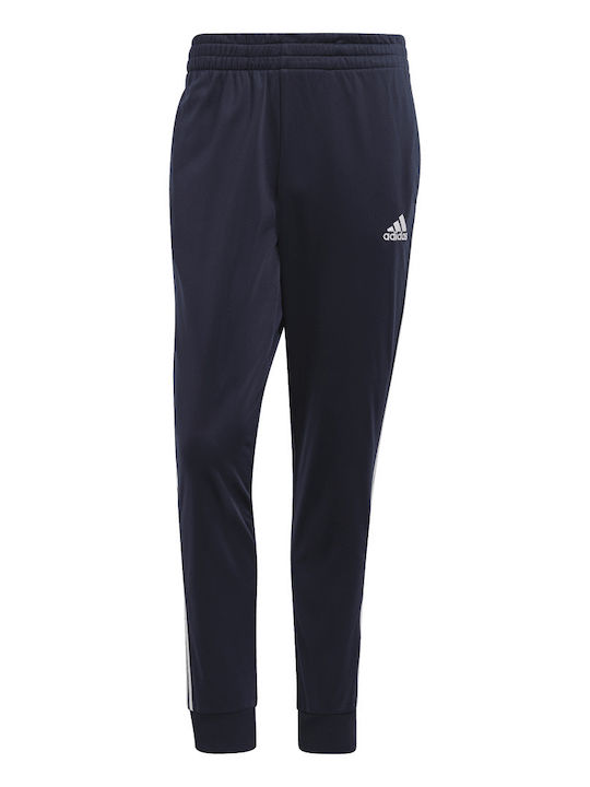 Primegreen Essentials 3-Stripes Σετ Φόρμας Γυαλιστερό με Λάστιχο Legend Ink / White