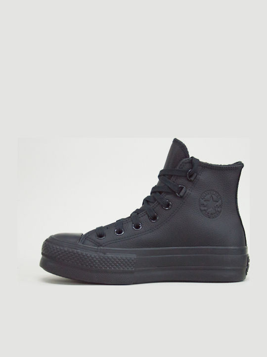 Chuck Taylor All Star Дамски Флатформи Високи Черни