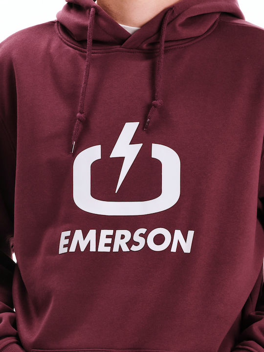 Hooded Burgundy Sweatshirt