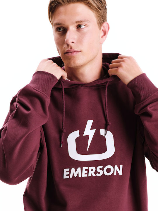 Hooded Burgundy Sweatshirt