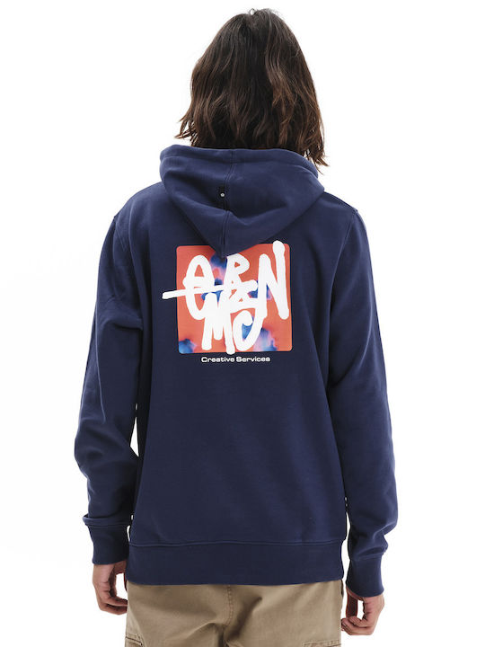 Sweatshirt mit Kapuze Navy Blau