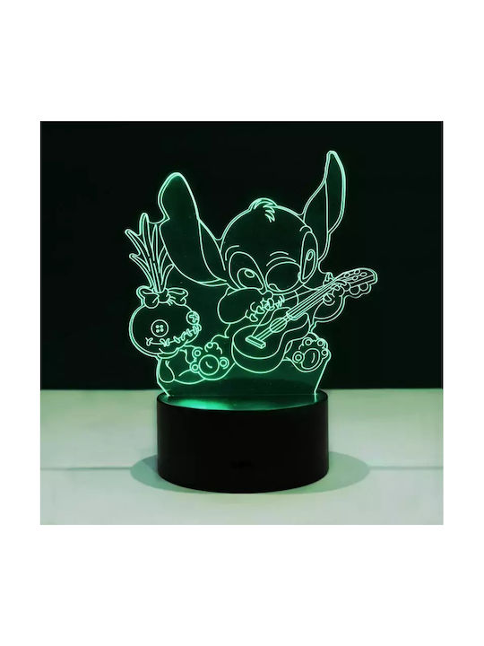 LED Kinder Dekorative Lampe Stitch 3εκ.