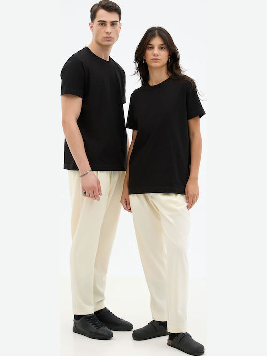 Men's Trousers Elastic Ecru