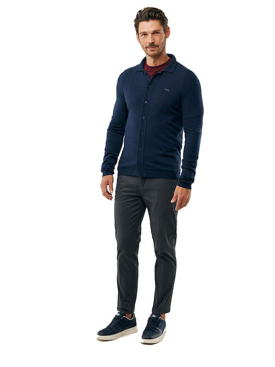 Chino Elastic Pants Dark Gray