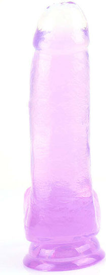 Chisa Novelties Fantasy Ρεαλιστικό Dildo με Όρχεις και Βεντούζα Μωβ