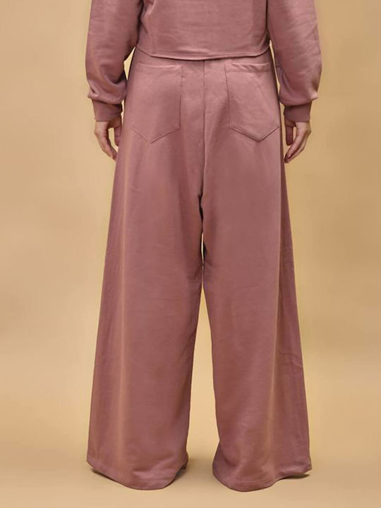 Women's Fabric Trousers Noir, Pink