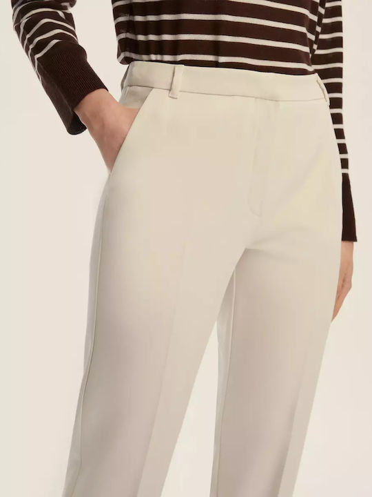 Women's Fabric Trousers White