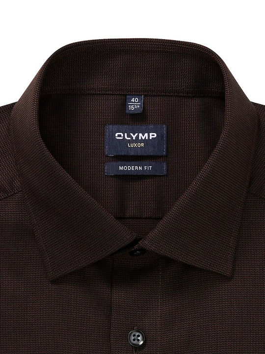 Olymp Luxor Shirt Brown