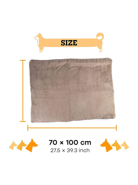 Възглавница за куче Отопляемо Сив 60x45см.