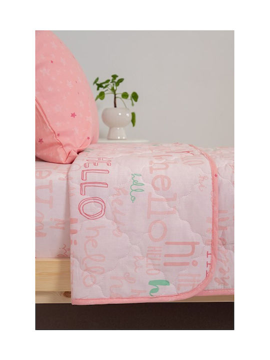 Naf Naf Set Kids Quilt Single with Pillowcase Pink 160x240cm 520801367139