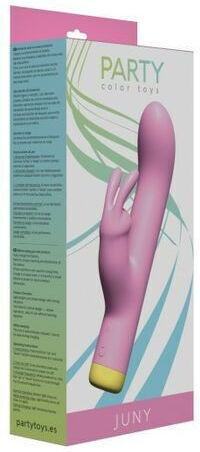 Party Color Toys Doppelter Vibrator 16.6cm Rosa