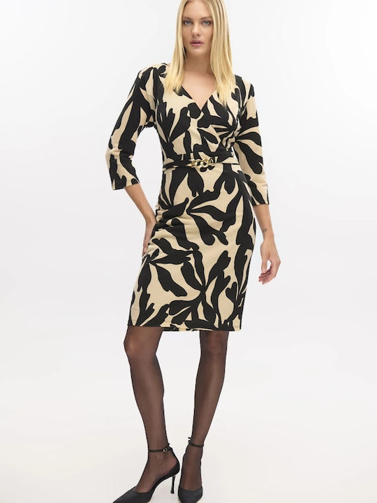 Rochie Mini Tricotată Wrap-Around
