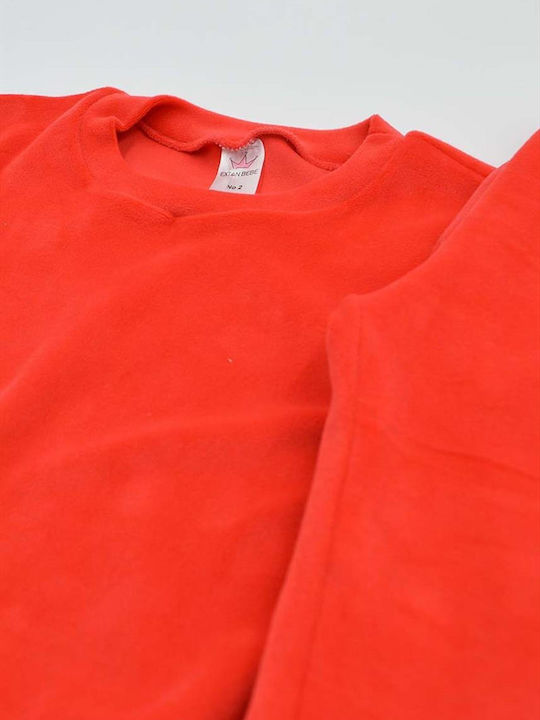 Kids Sweatpants Set Red 2pcs