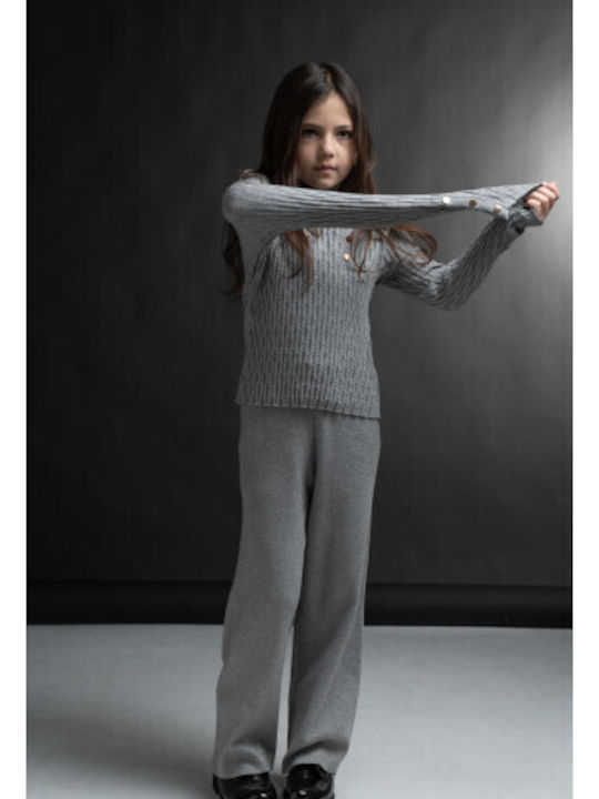 Kids' Set with Pants Winter 2pcs Gray