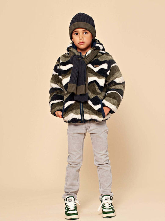 Kinder Freizeitjacke Beidseitig mit Kapuze Blue