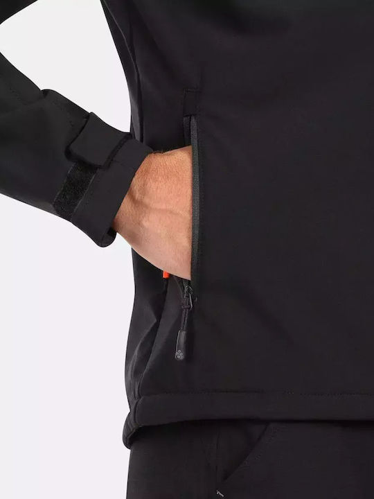 Geacă De Iarnă Softshell Impermeabilă și Cu Protecție Împotriva Vântului Neagră Black