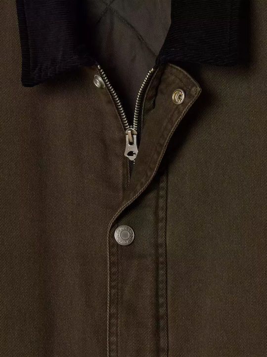 Norton Barn Coat Geacă Negru Măsliniu Spălat Faded