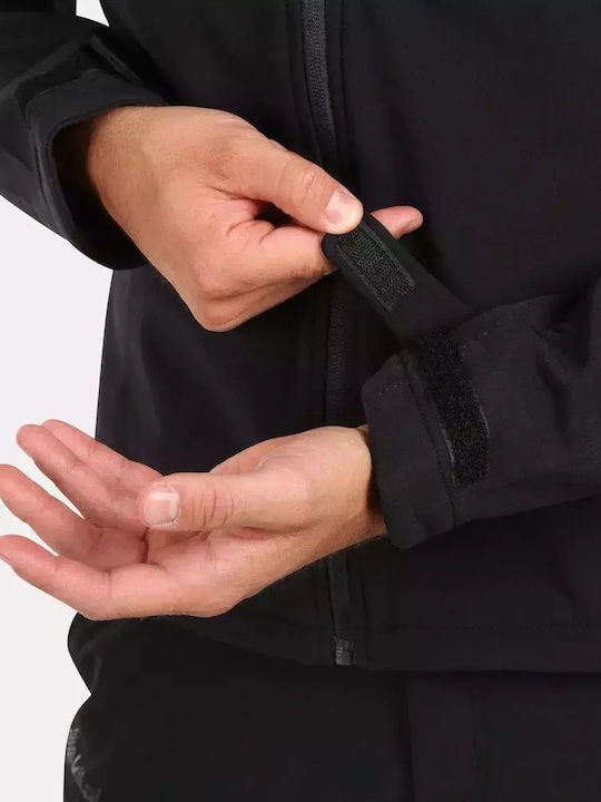 Χειμωνιάτικο Μπουφάν Softshell Αδιάβροχο και Αντιανεμικό Black