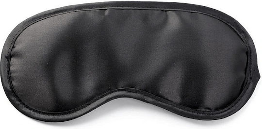 Smd Total Black Satin Eye Mask BDSM Mask Black
