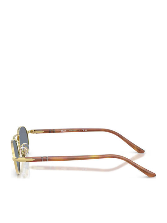 Persol Унисекс Слънчеви Очила с Златен Метален Рамка и Сини Стъкла PO1023S 113256
