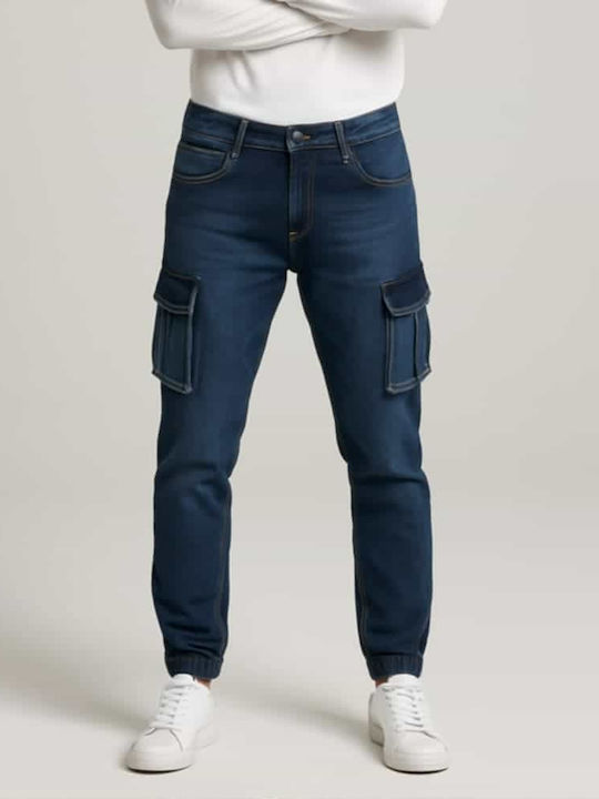 Men's Jeans Pants Cargo Blue