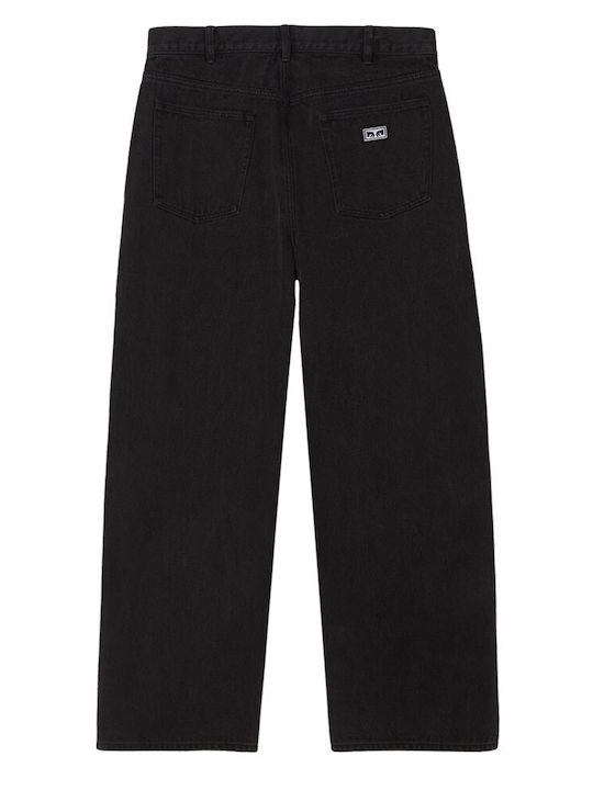 Men's Jeans Pants with Loose Baggy Fit Washed Black 142010087 WBL