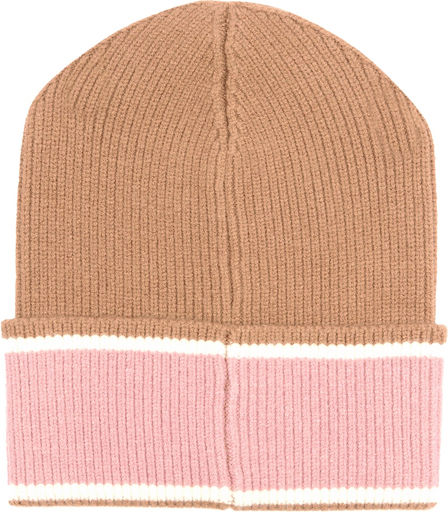 Beanie Frauen Beanie Gestrickt in Braun Farbe