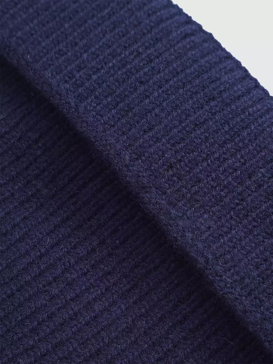 Beanie Unisex Beanie Knitted in Navy Blue color