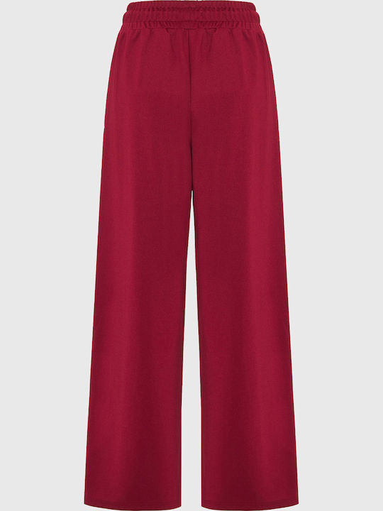 Sweatpants Flared Burgundy