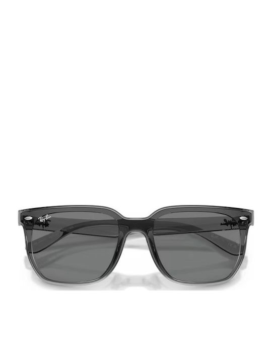 Ray Ban Унисекс Слънчеви Очила с Сиви Пластмасови Рамки и Сиви Стъкла RB4466D 645087