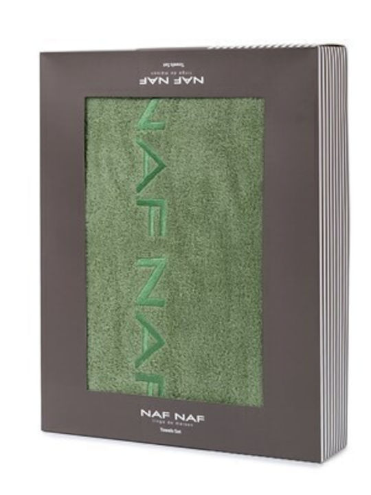 Naf Naf Πετσέτα Προσώπου Celadon Green 2τμχ