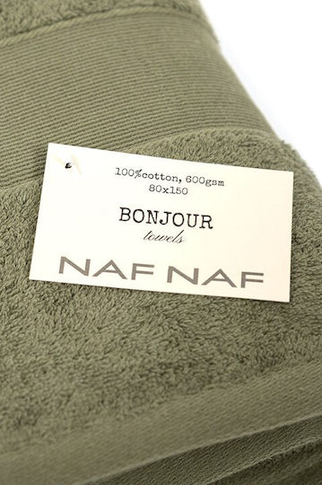 Naf Naf Prosop De Corp 80x150cm Verde Măsliniu Greutate 600gr/m²