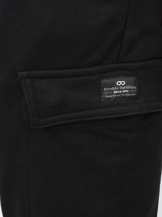 Cargo Παντελόνι Φόρμας με Λάστιχο Black