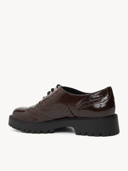 Καφέ Λουστρίν Oxfords Made In Greece