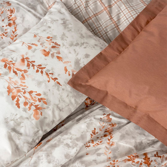 Cotton Box Σετ Μονή 160x220cm Lamina Cinnamon
