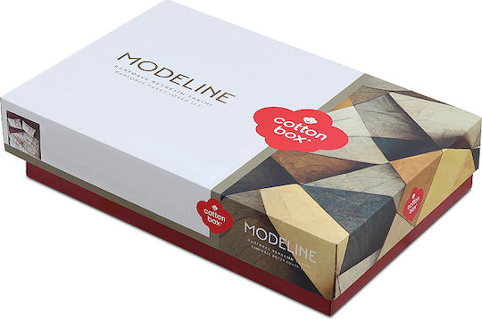 Cotton Box Flos Baumwolle Bettbezug Set 160x220cm Einzelbett mit Kissenbezug Burgundisch
