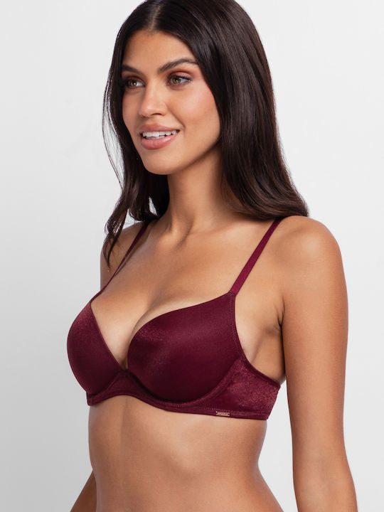 Berry Noir Σουτιέν Push Up με Μπανέλες